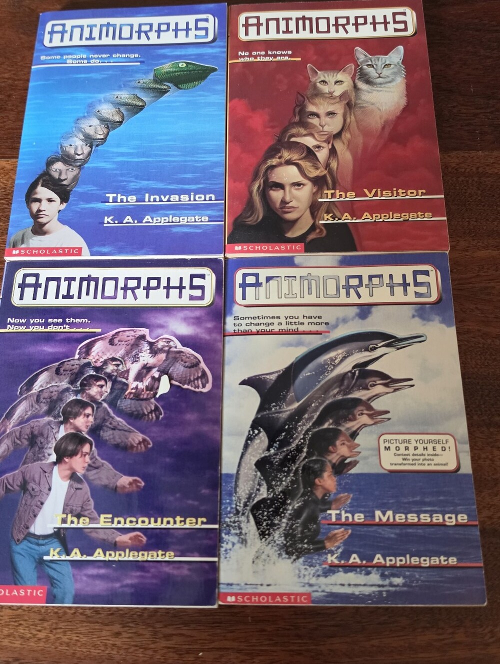 Animorphs Books 1-4 By K.A. Applegate Paperback